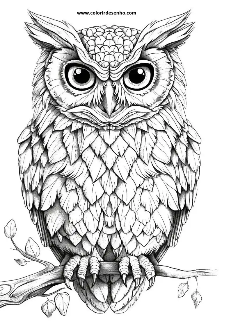 Owl Coloring Pages 86