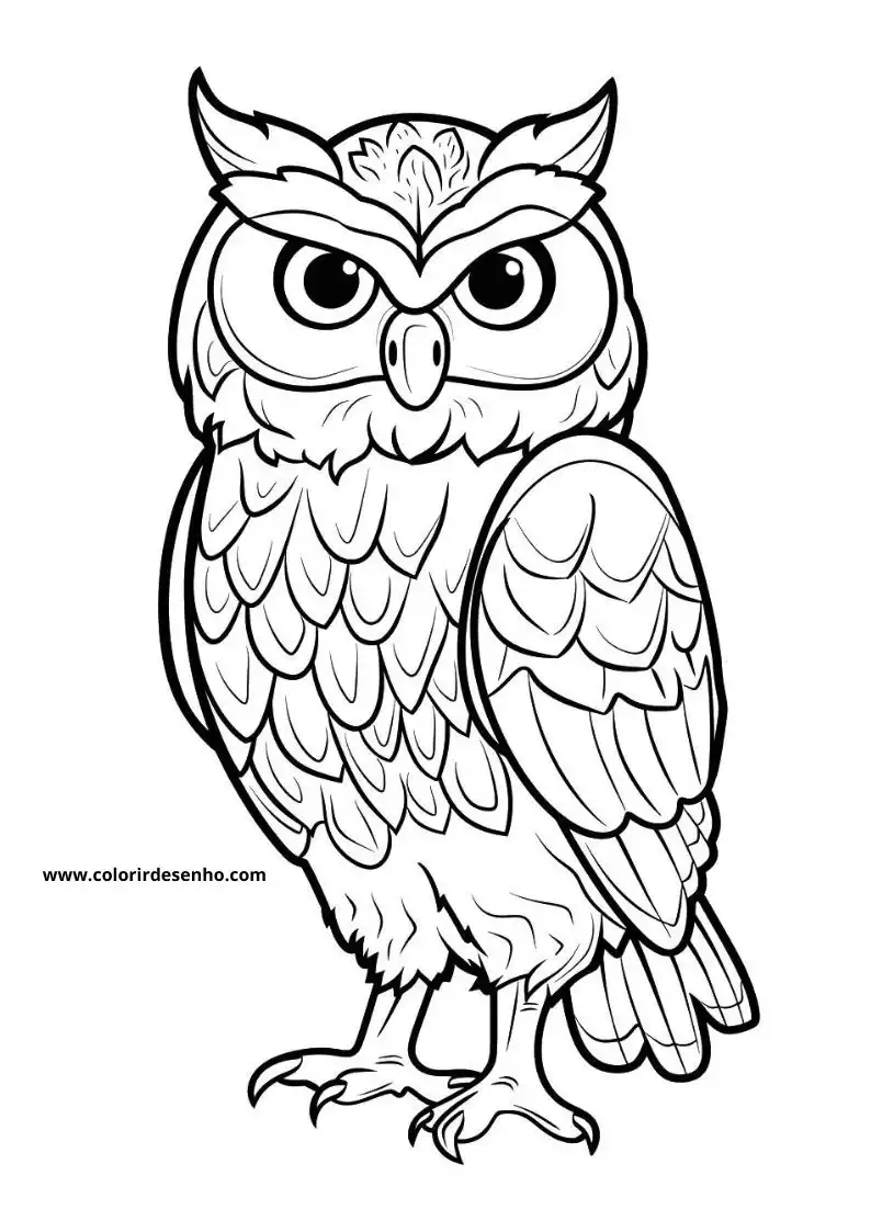 Owl Coloring Pages 89