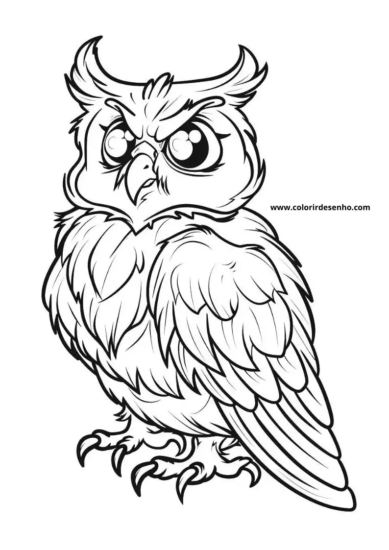 Owl Coloring Pages 9