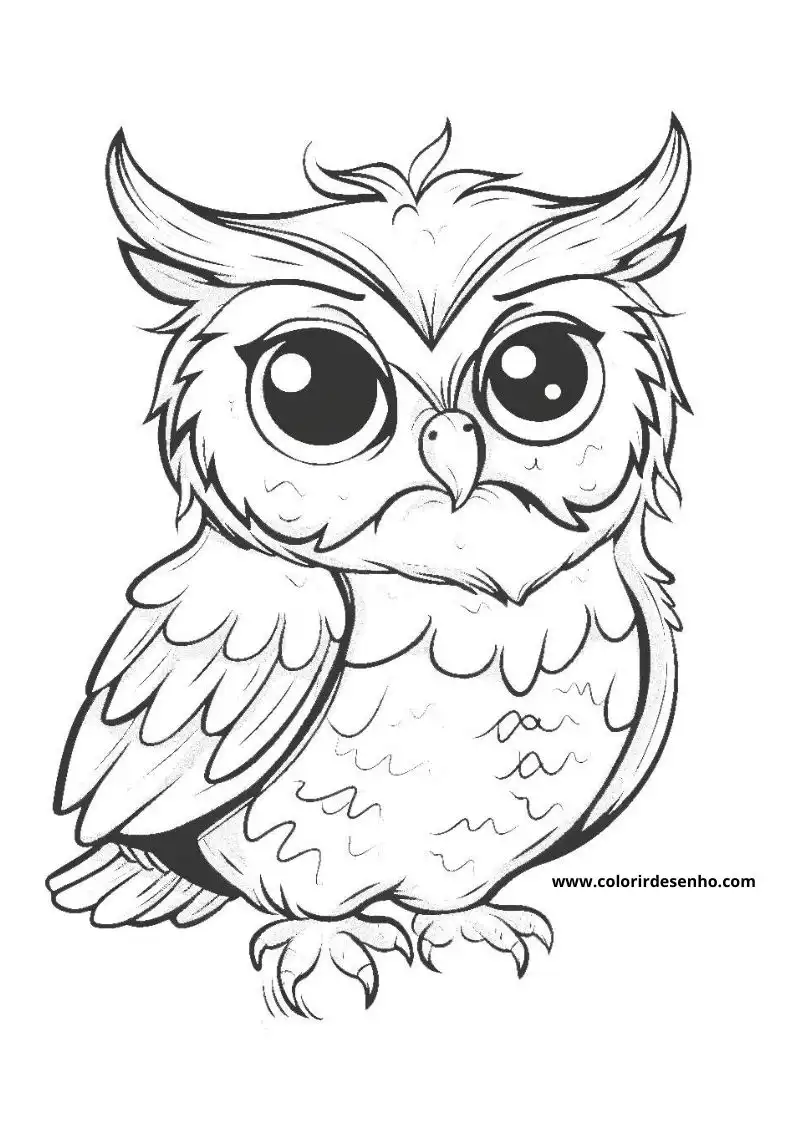 Owl Coloring Pages 90