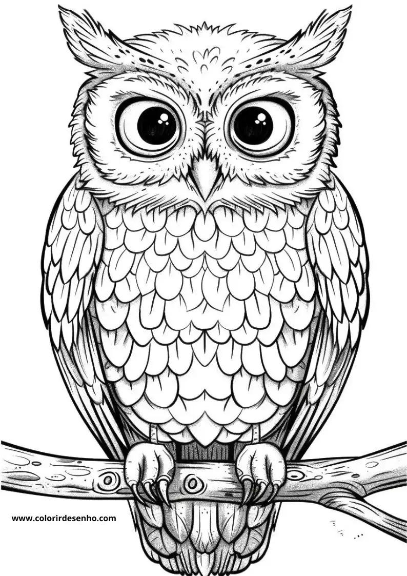 Owl Coloring Pages 92