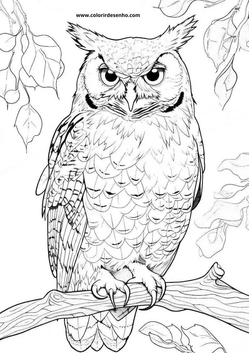 Owl Coloring Pages 95