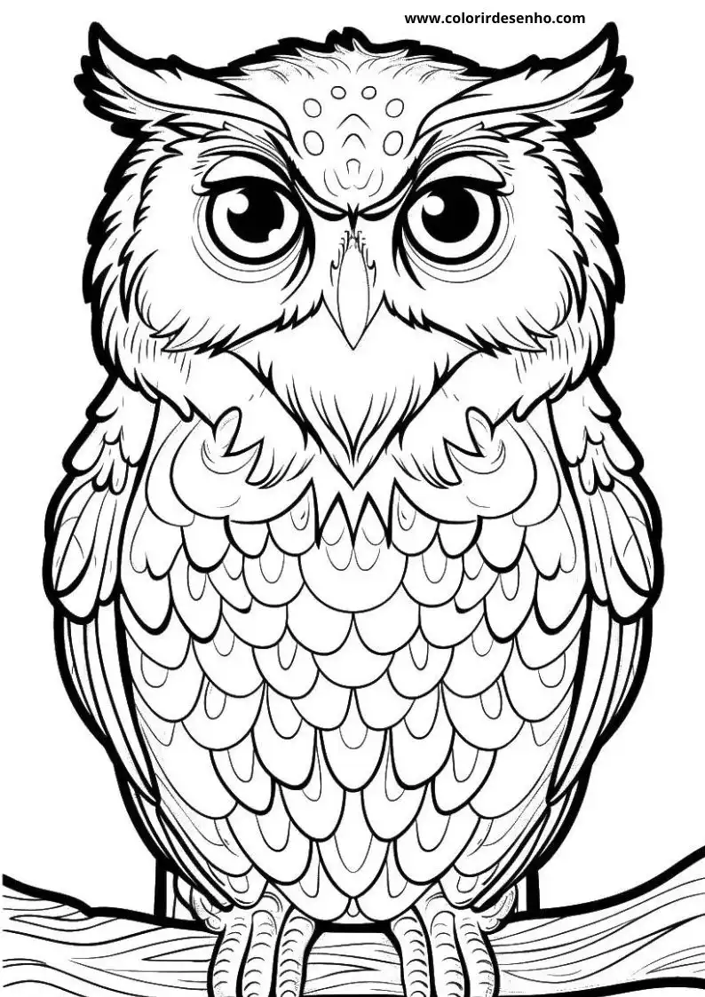 Owl Coloring Pages 96