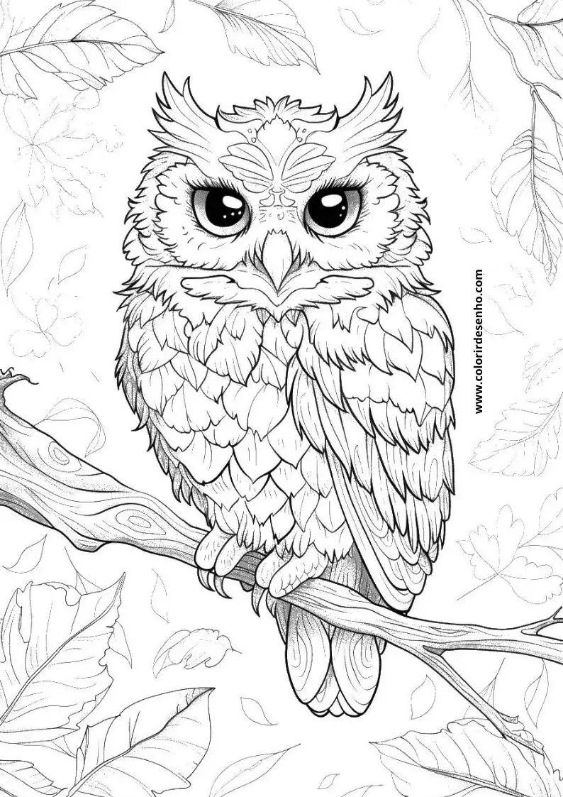 Owl Coloring Pages 99