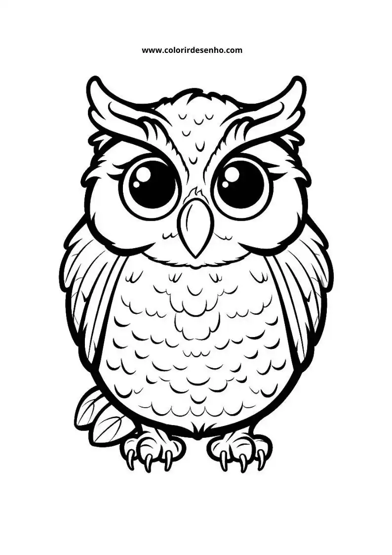 Printable Owl Coloring Pages 106