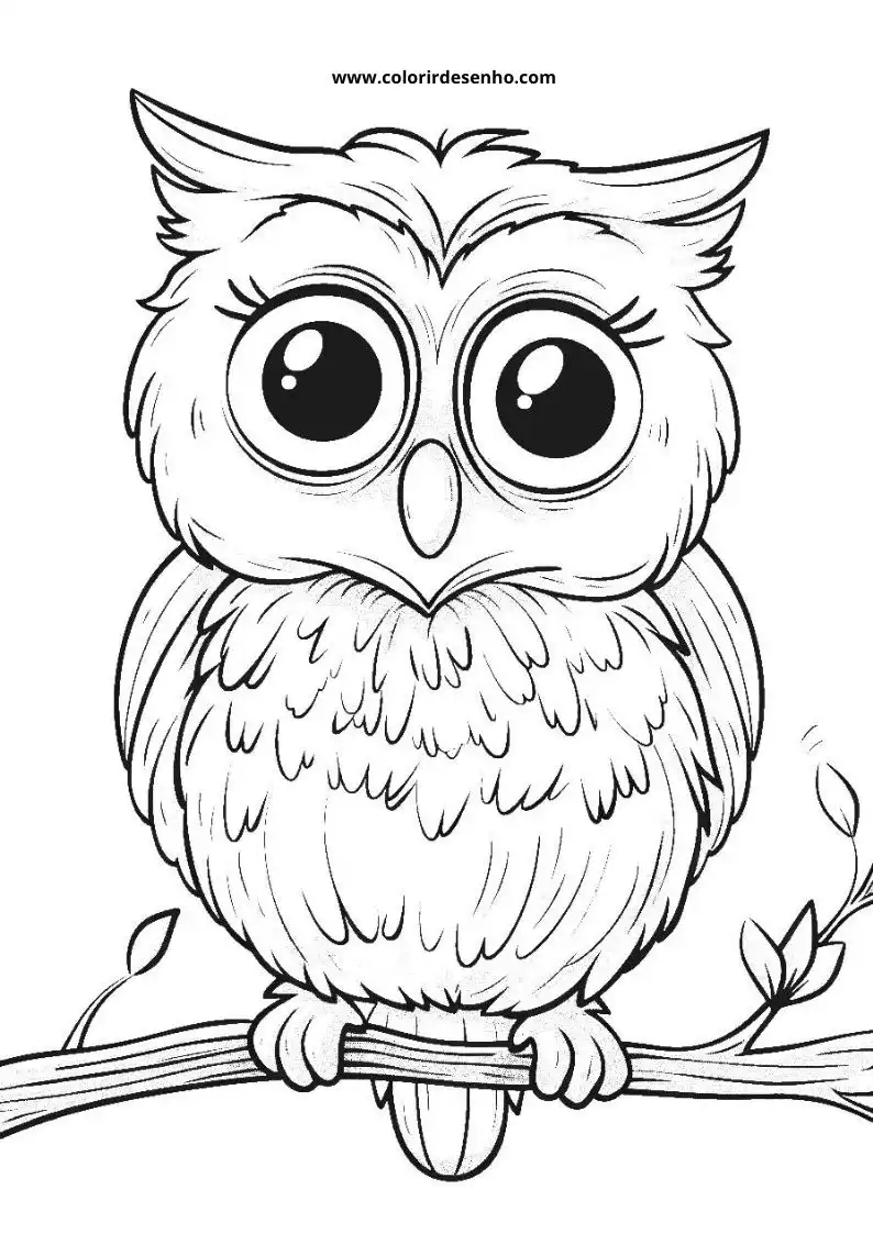 Printable Owl Coloring Pages 108