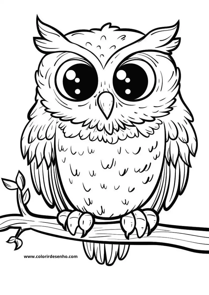 Printable Owl Coloring Pages 109