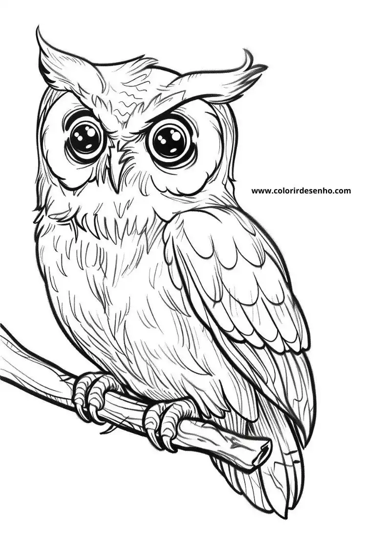 Printable Owl Coloring Pages 110