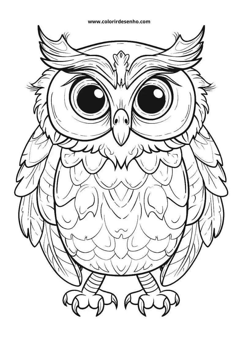 Printable Owl Coloring Pages 116