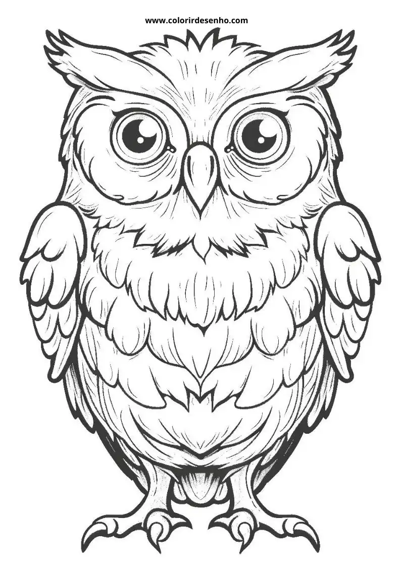 Printable Owl Coloring Pages 120