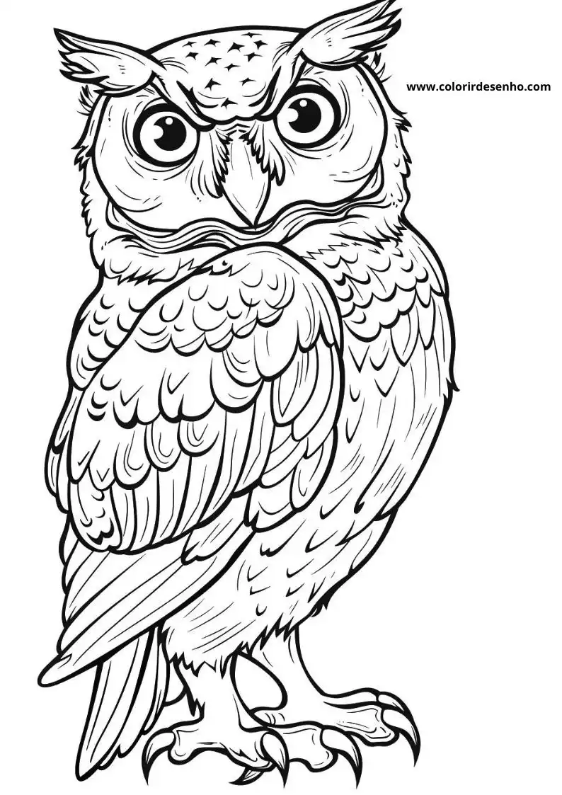 Printable Owl Coloring Pages 121