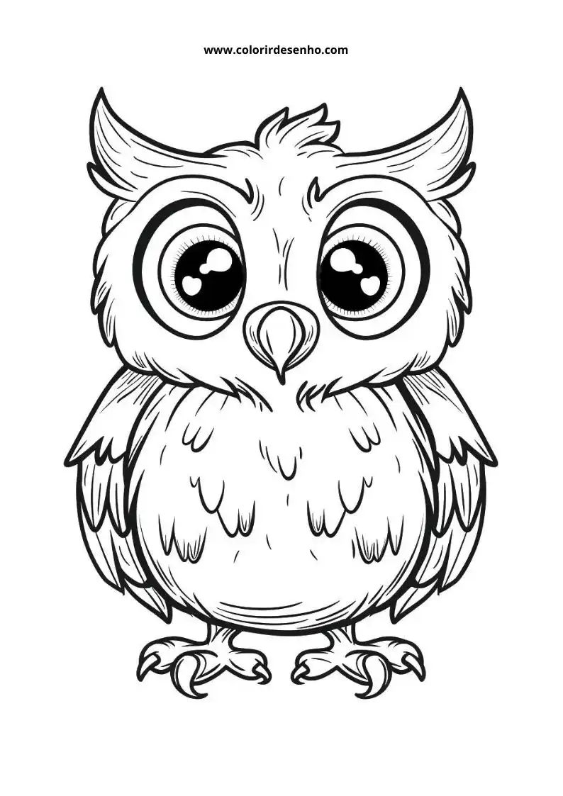 Printable Owl Coloring Pages 122