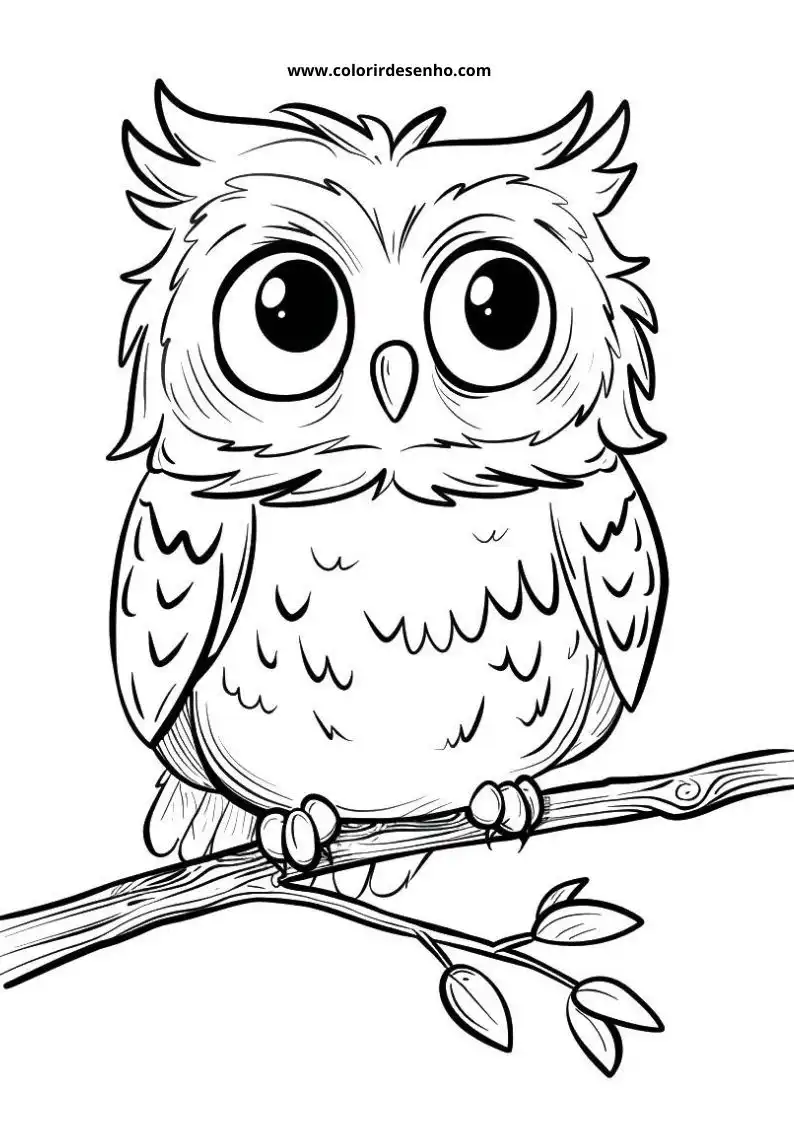 Printable Owl Coloring Pages 123