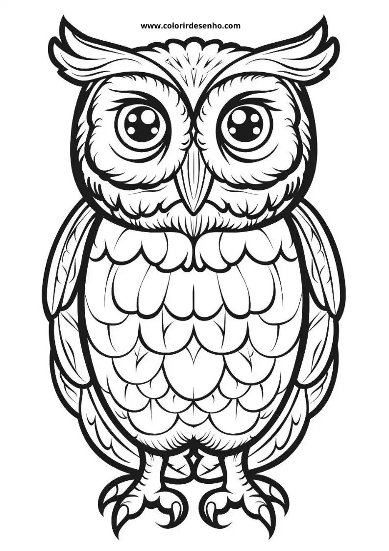 Printable Owl Coloring Pages 125