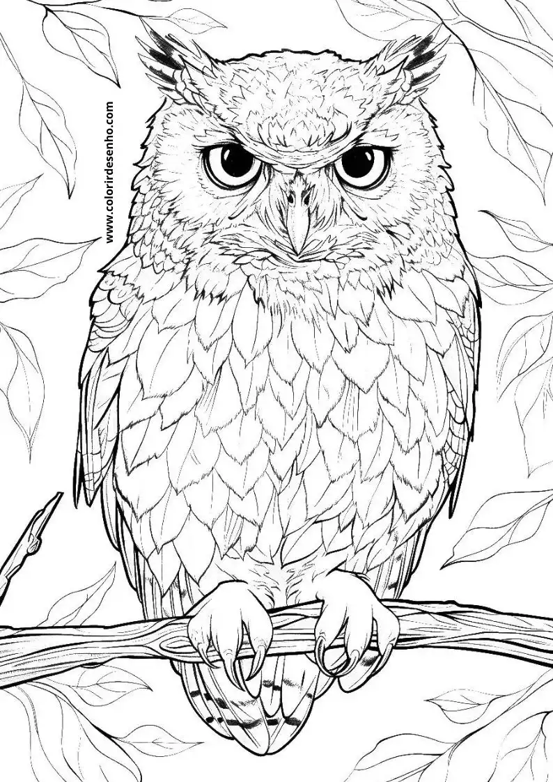 Printable Owl Coloring Pages 126