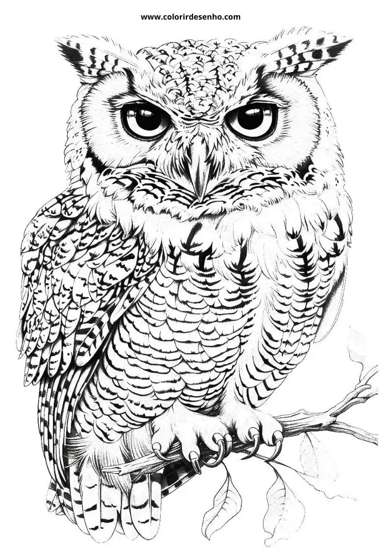 Printable Owl Coloring Pages 127