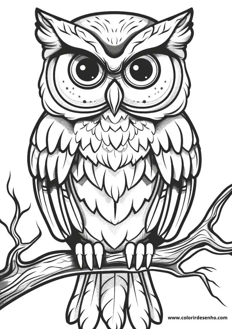 Printable Owl Coloring Pages 131