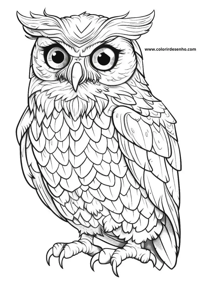 Printable Owl Coloring Pages 133