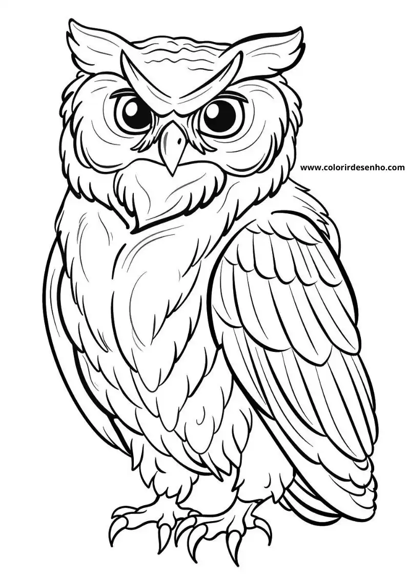 Printable Owl Coloring Pages 134