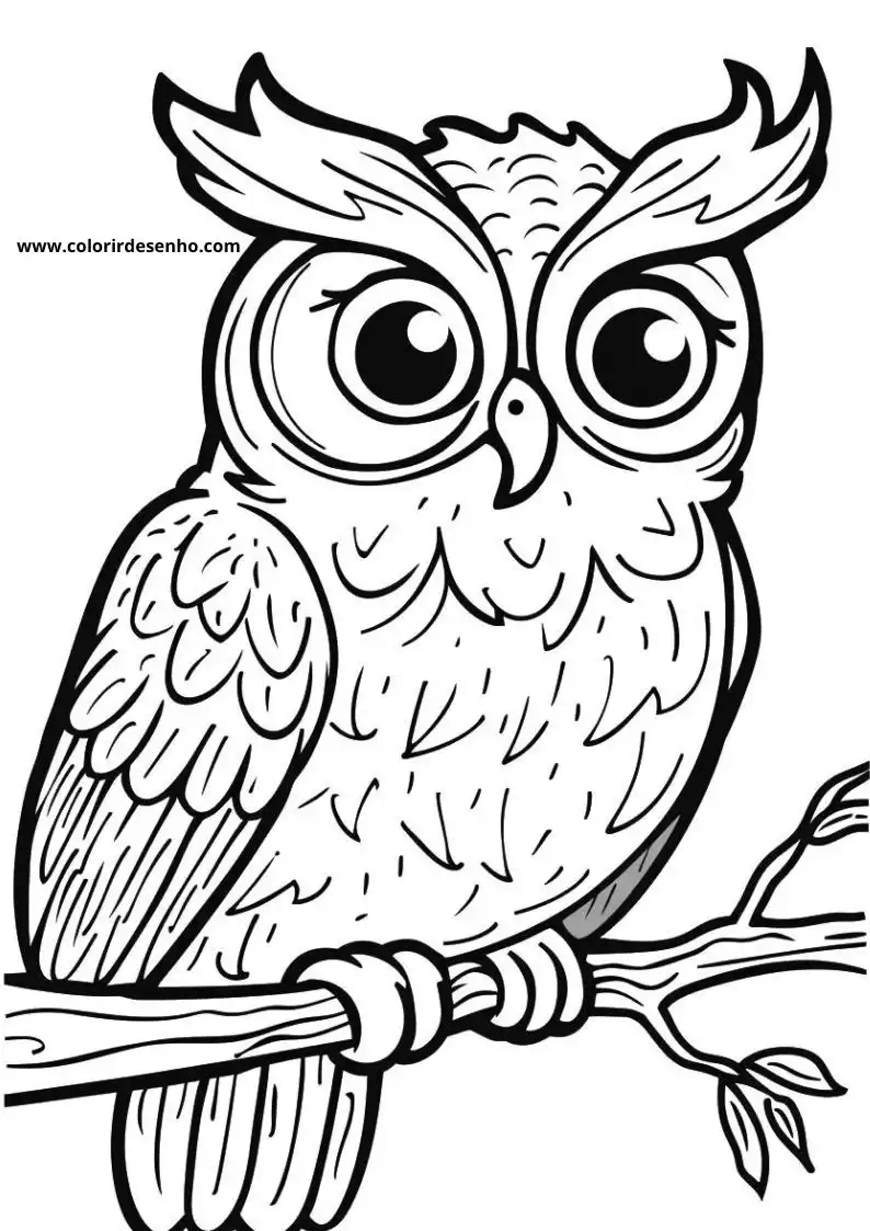 Printable Owl Coloring Pages 135