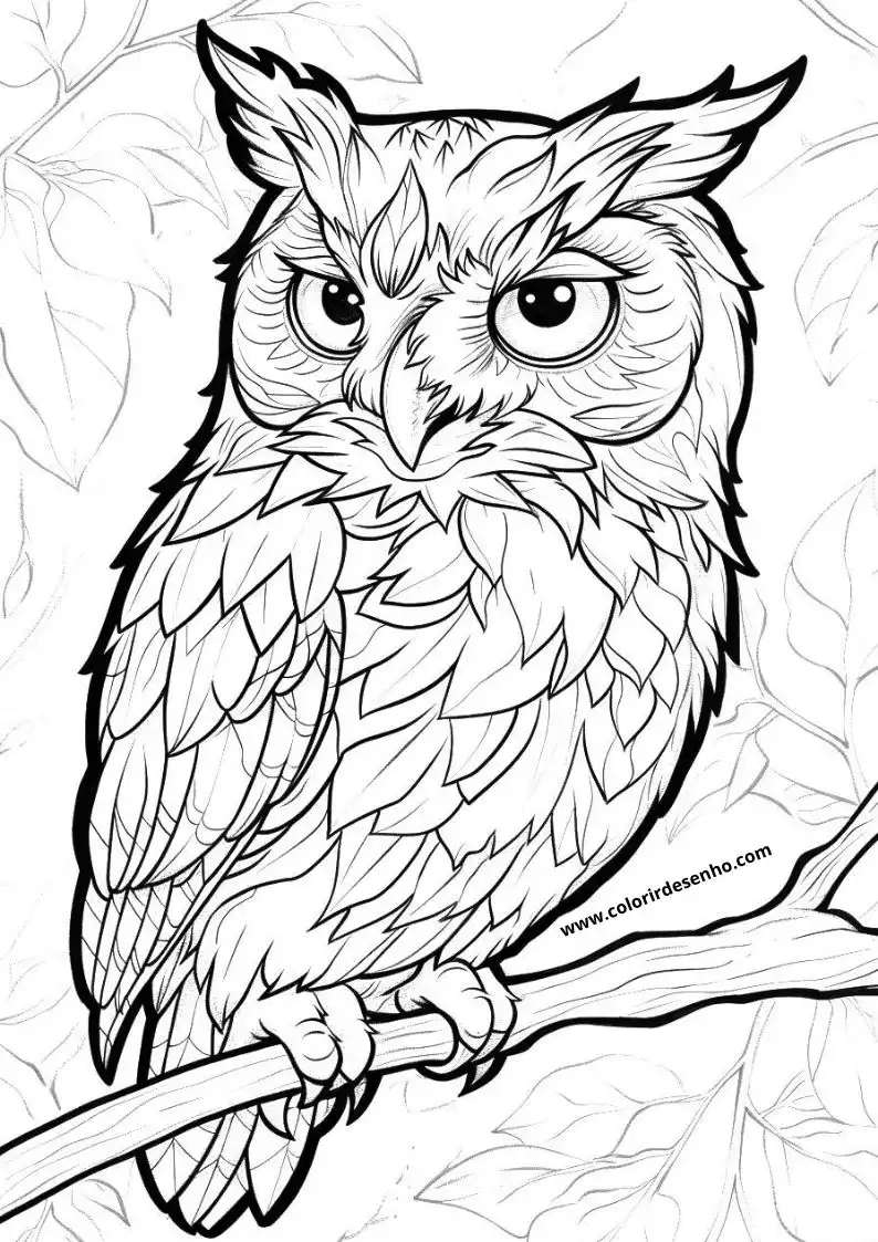 Printable Owl Coloring Pages 137