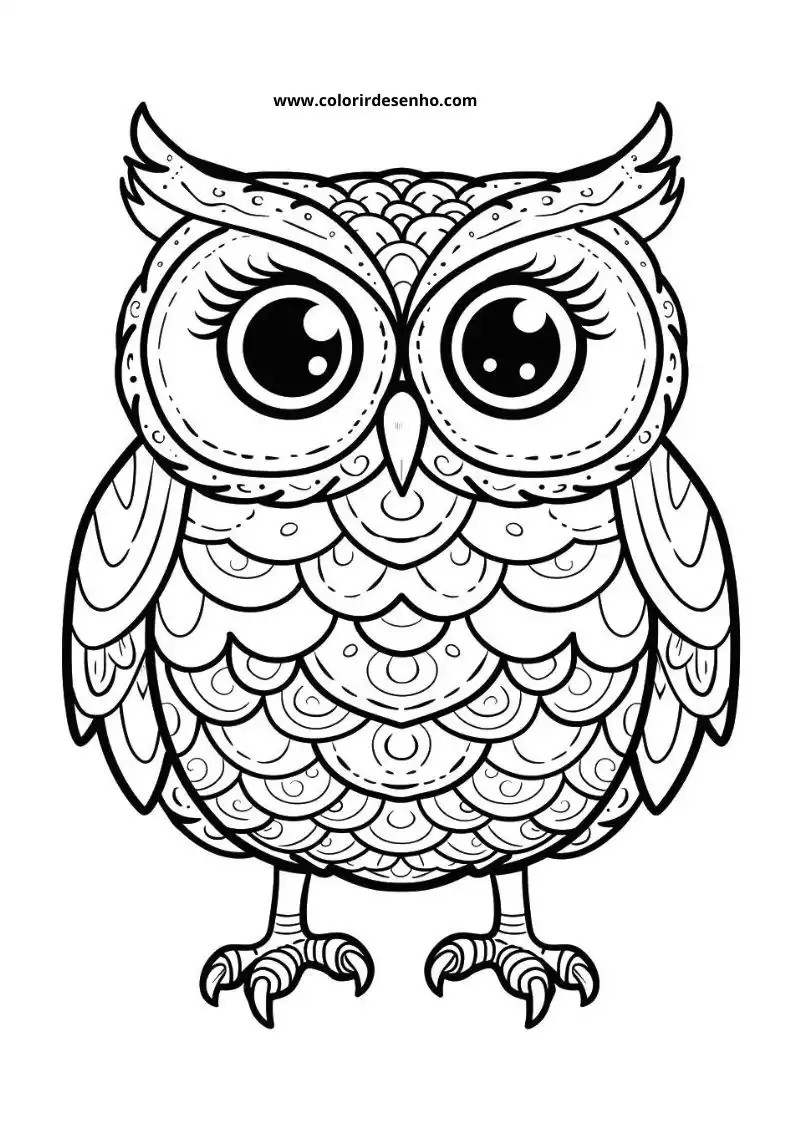 Printable Owl Coloring Pages 140