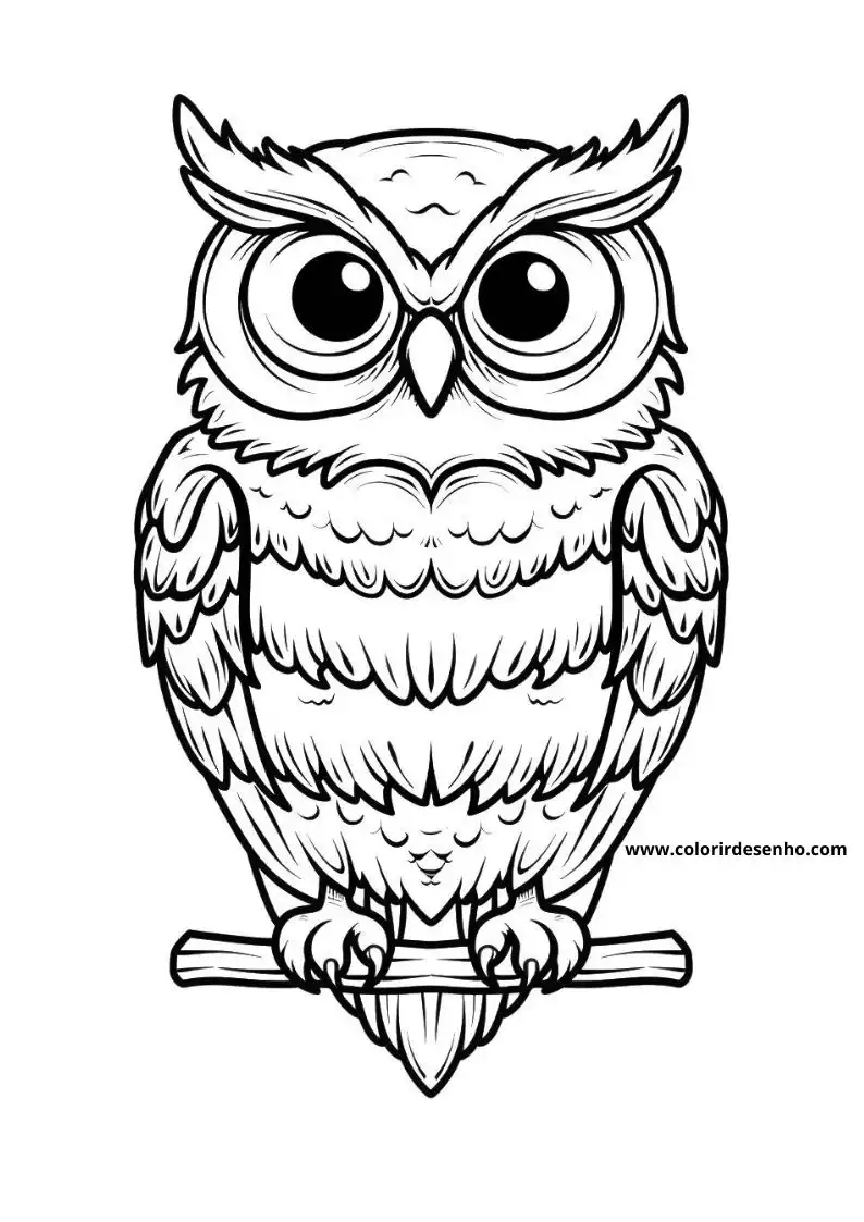 Printable Owl Coloring Pages 141