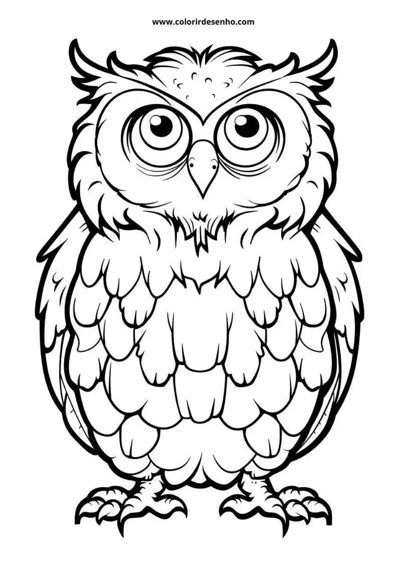 Printable Owl Coloring Pages 142