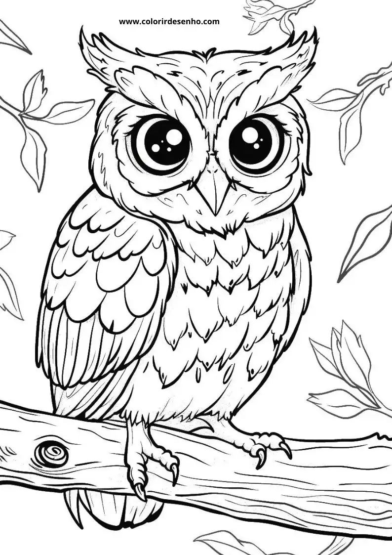 Printable Owl Coloring Pages 144