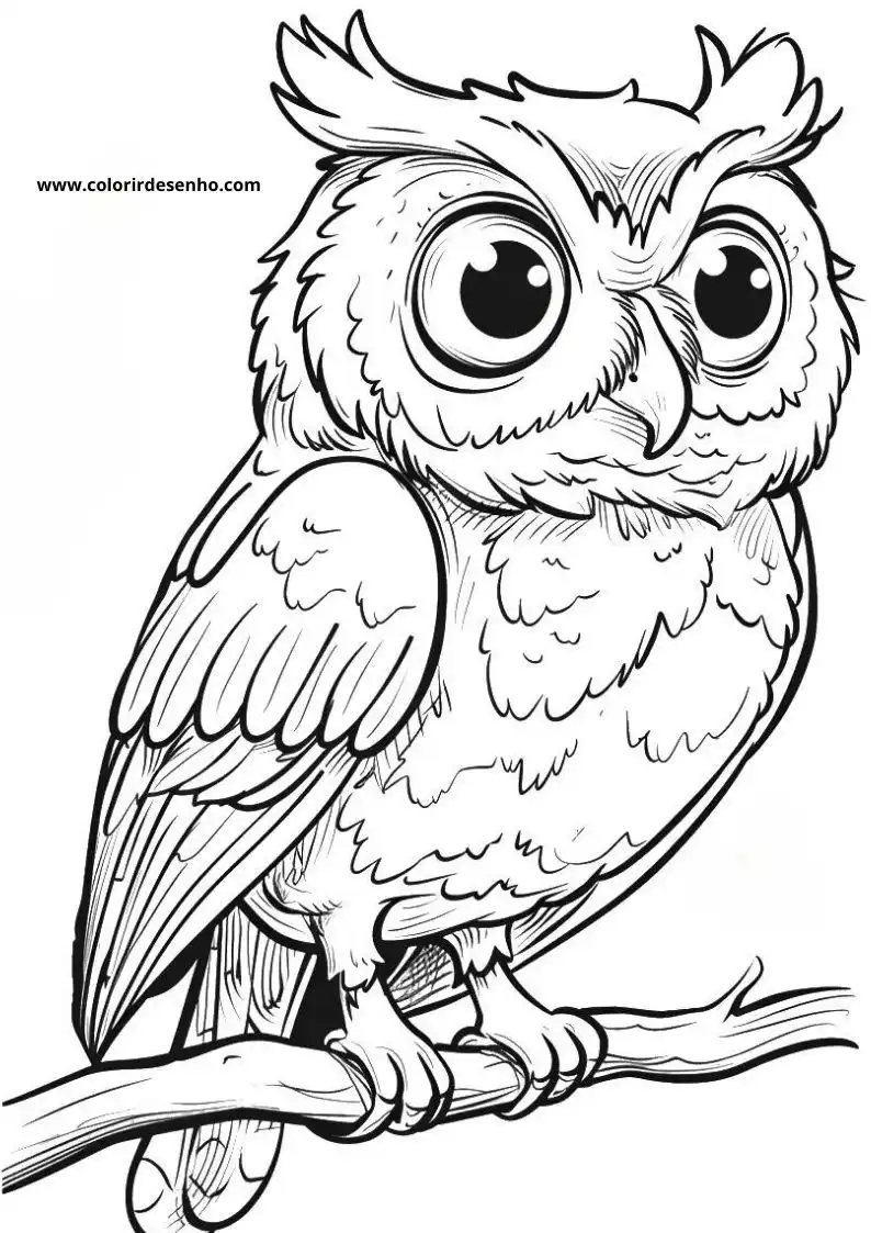 Printable Owl Coloring Pages 145