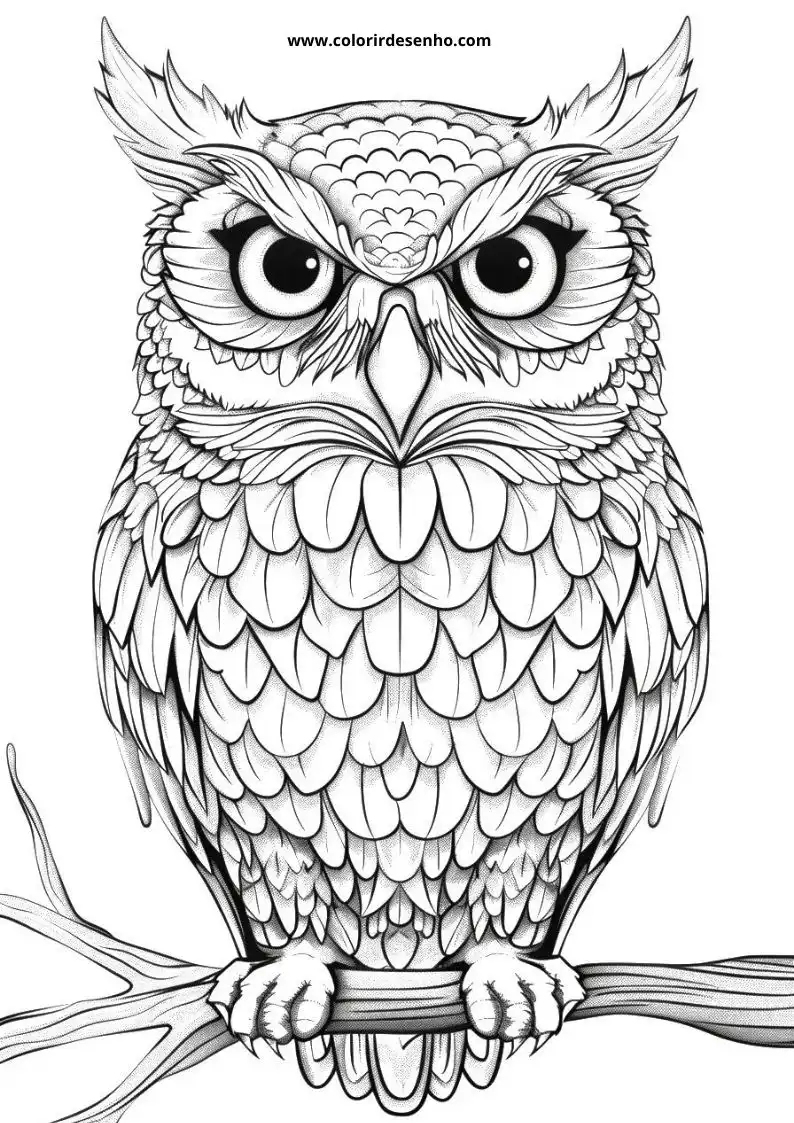 Printable Owl Coloring Pages 146