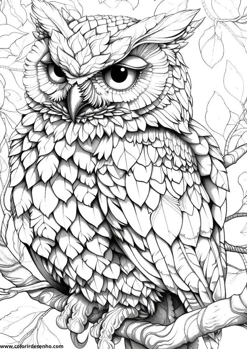 Printable Owl Coloring Pages 147