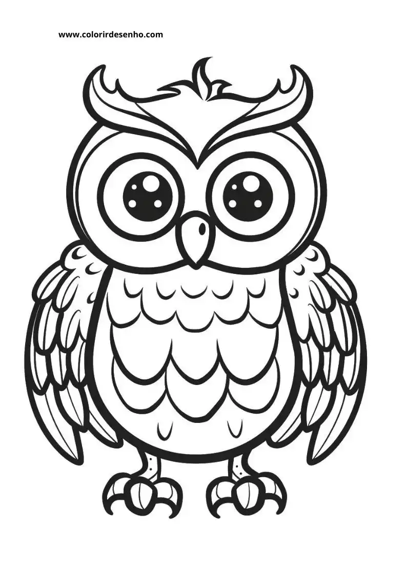 Printable Owl Coloring Pages 148