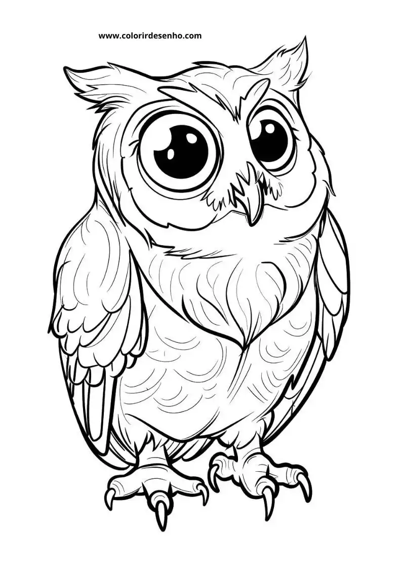 Printable Owl Coloring Pages 150