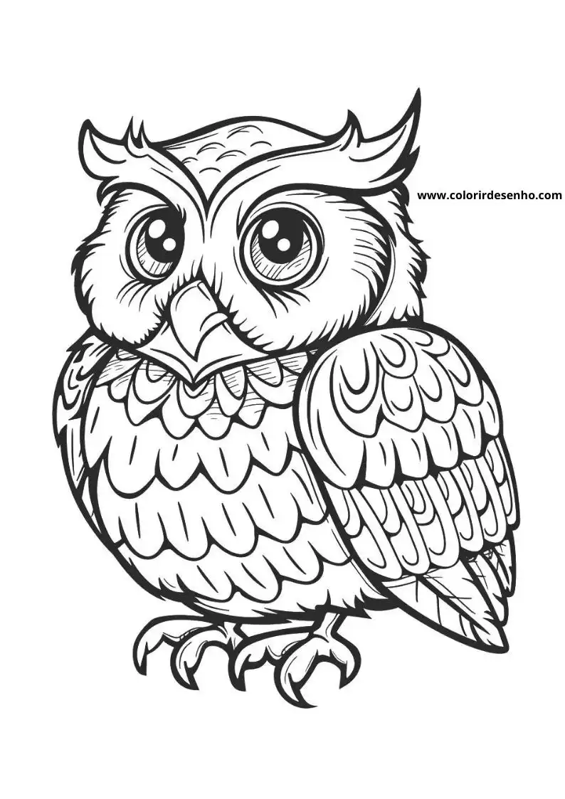 Printable Owl Coloring Pages 151