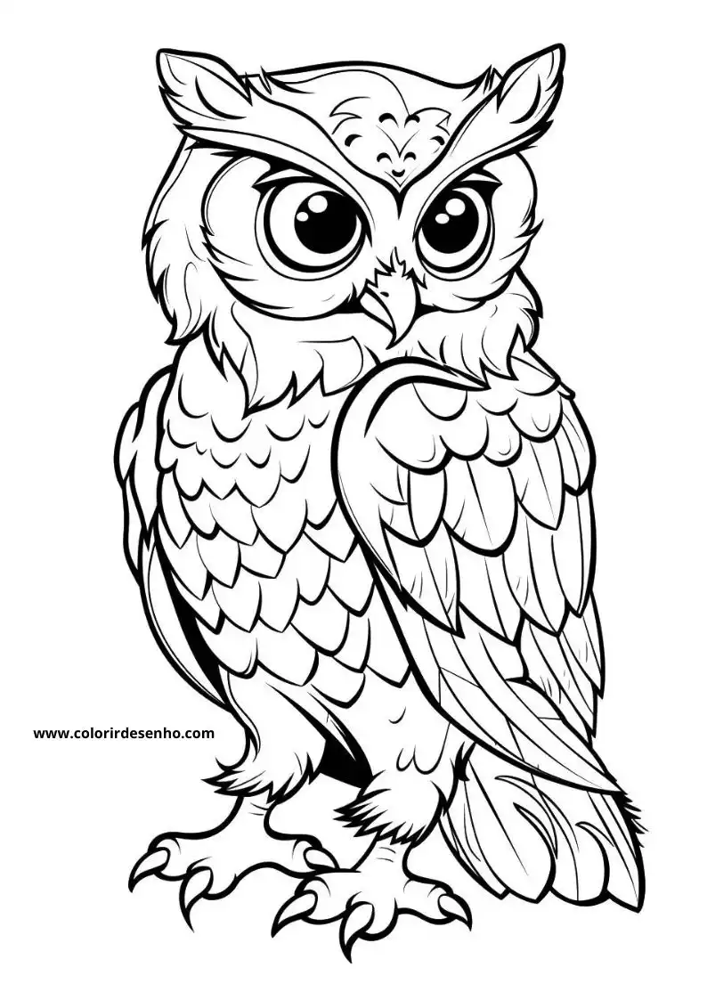 Printable Owl Coloring Pages 152