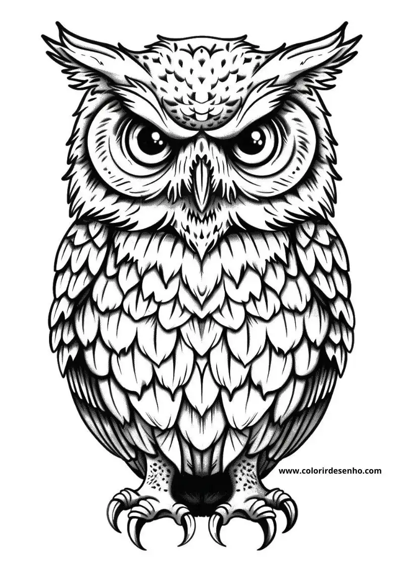 Printable Owl Coloring Pages 153