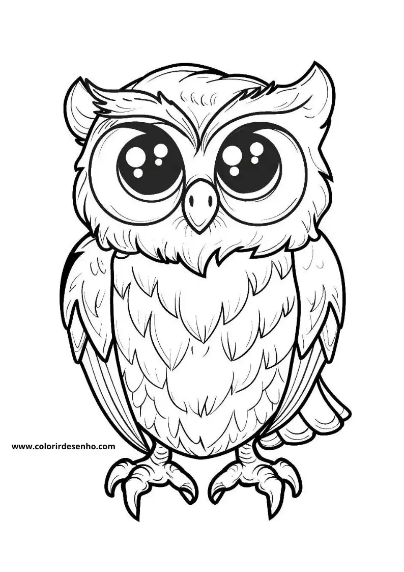 Printable Owl Coloring Pages 154