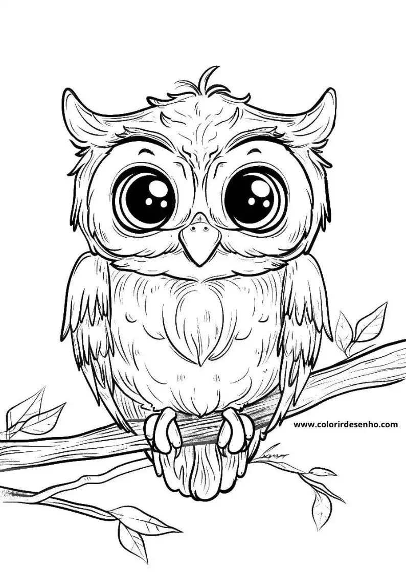 Printable Owl Coloring Pages 155