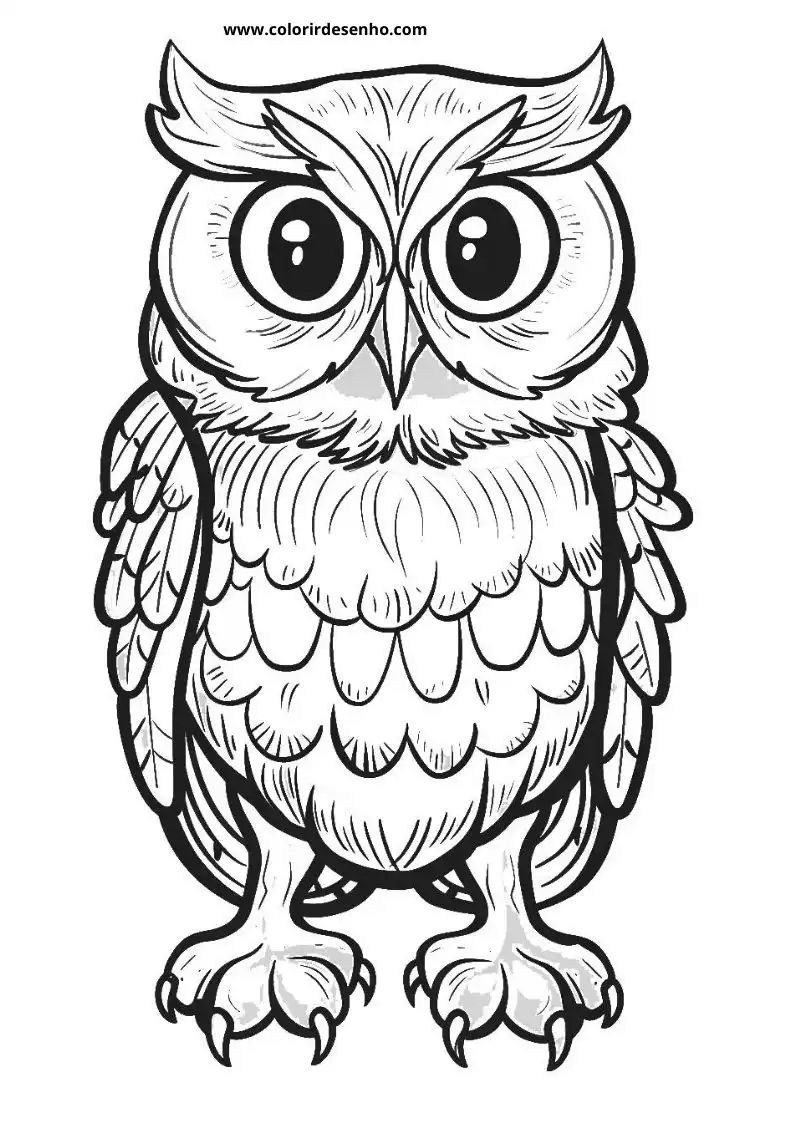 Printable Owl Coloring Pages 156