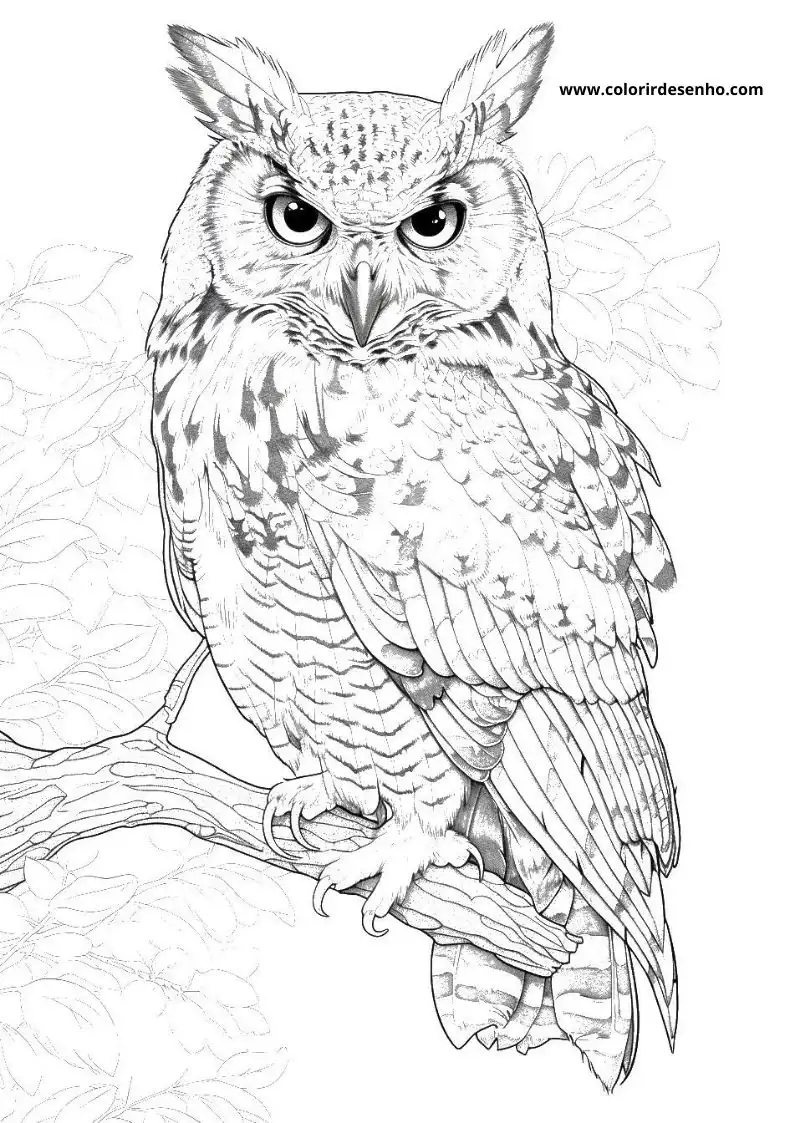 Printable Owl Coloring Pages 158