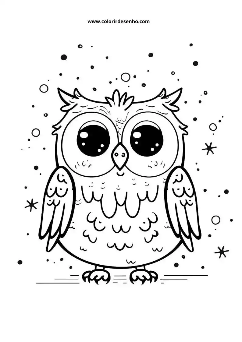 Printable Owl Coloring Pages 159