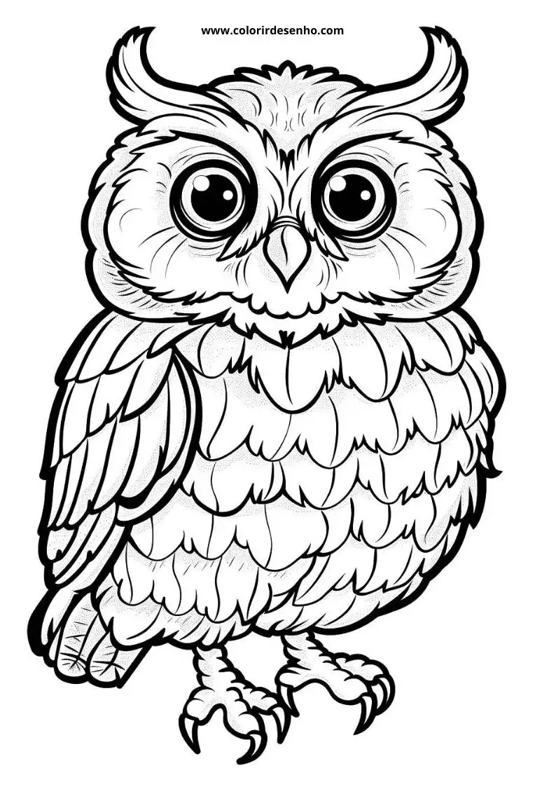 Printable Owl Coloring Pages 161