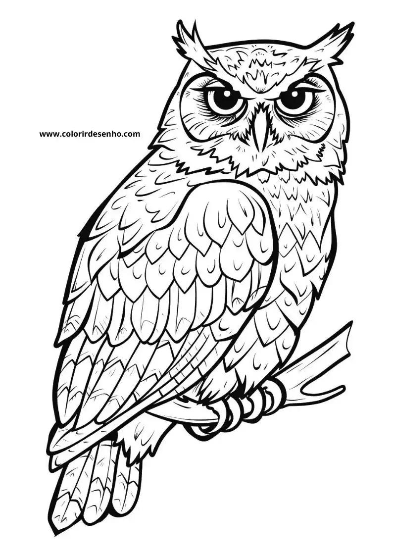 Printable Owl Coloring Pages 162