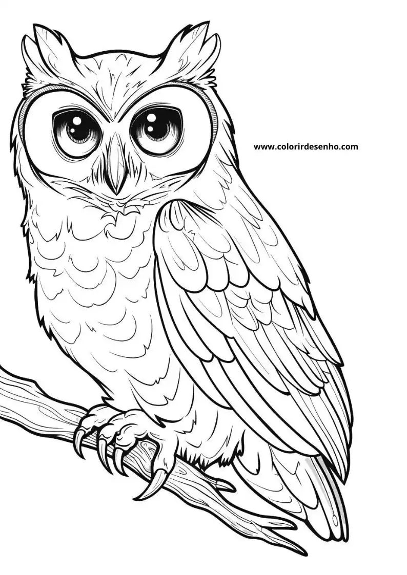 Printable Owl Coloring Pages 164