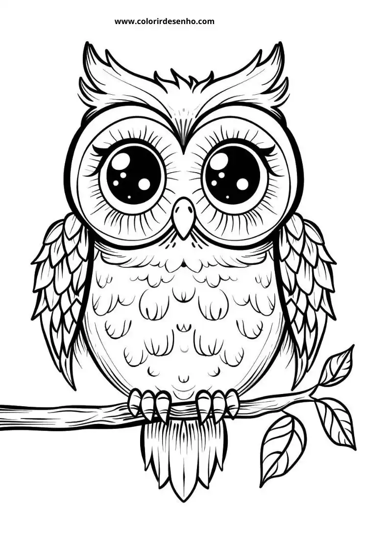 Printable Owl Coloring Pages 165