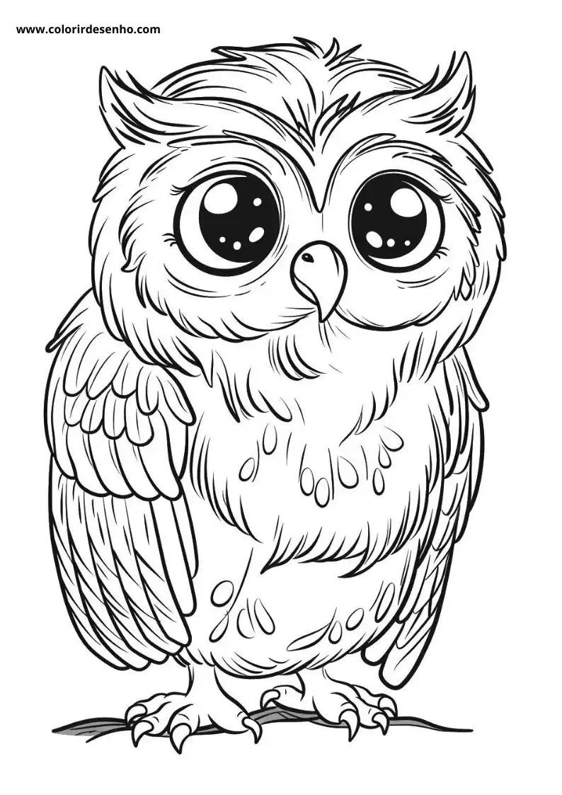 Printable Owl Coloring Pages 167