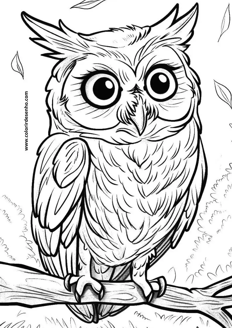 Printable Owl Coloring Pages 168