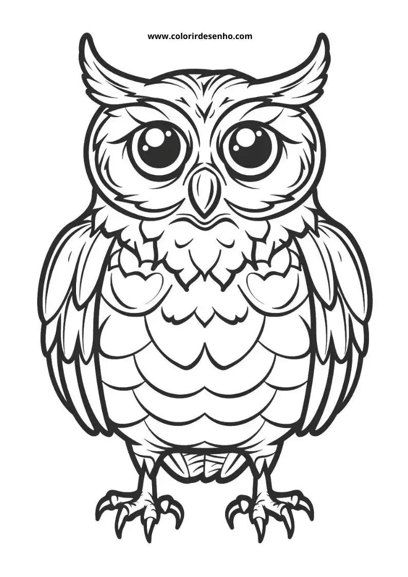 Printable Owl Coloring Pages 169