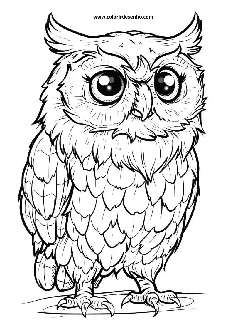 Printable Owl Coloring Pages 170